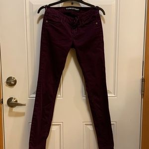 Express Jeans- Eggplant Color